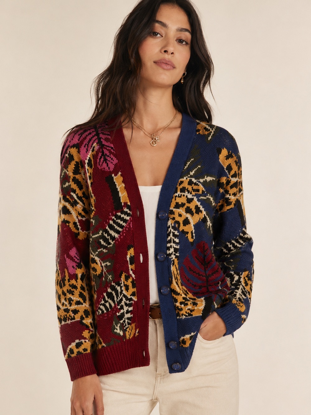 Farm Rio Banana Oversized Cardigan